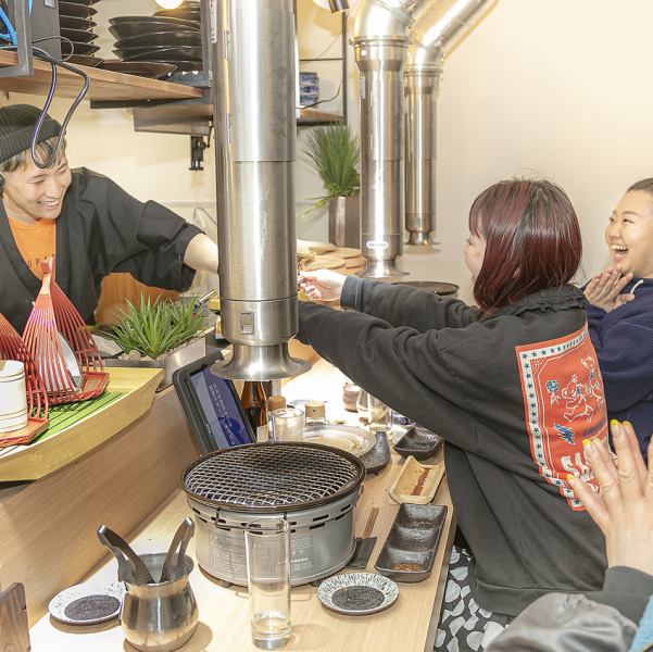 [Counter Seat] A casual atmosphere where even a single woman can easily eat in front of the chef.