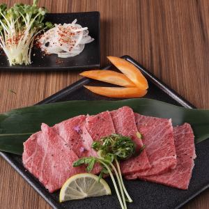 Grilled wagyu kai flakes shabu-shabu