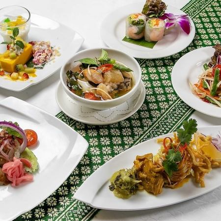 ◎ Lunch "Mekong Course" using fermented food with concentrated flavor, 9,900 yen (tax included), 6 dishes in total