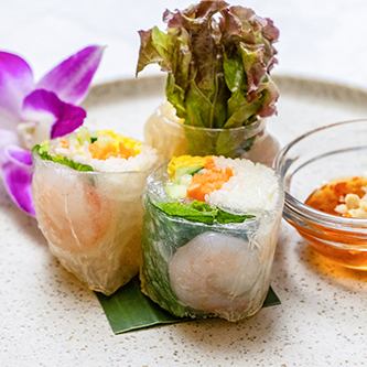 海老と野菜の生春巻き