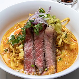 清邁風味和牛西冷咖哩麵