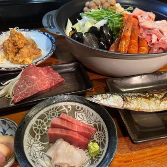 【厳選】彩り和膳寄せ鍋コース！ボリューム満点で満足度◎