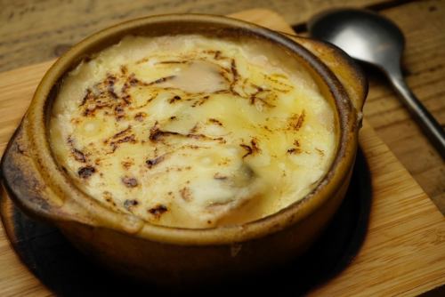 Oyster and yam gratin