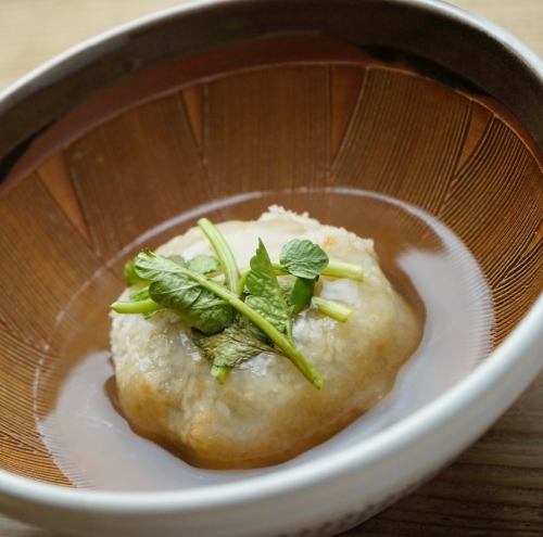 桜海老、むかご入蓮根まんじゅう