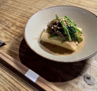 仙台せりと長芋の胡麻和え