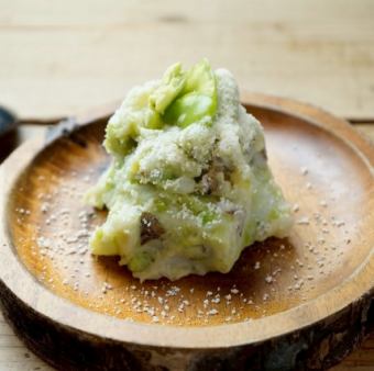 そら豆と長芋で作ったポテトサラダ