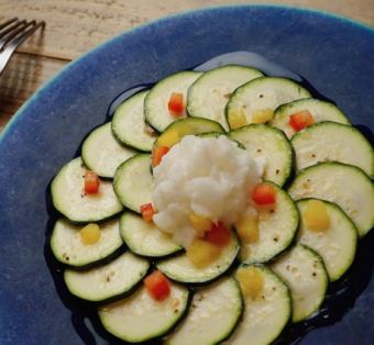ズッキーニのお野菜カルパッチョ