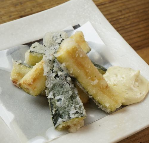 ズッキーニの柚子胡椒揚げ