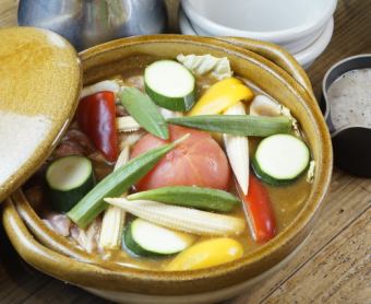 夏野菜のカレー鍋
