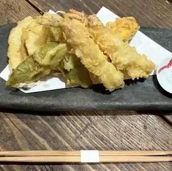 長芋と旬菜の天ぷら