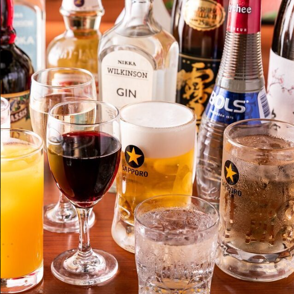 飲み放題付コース4000円(税込)~様々な利用シーンにご利用可能◎