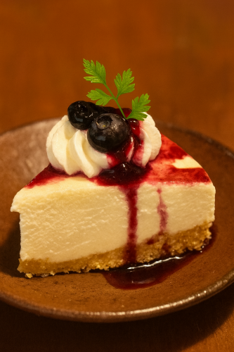 クッキー好きのレアチーズケーキ