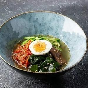 Korean cold noodles / Plum and shiso cold noodles / Spicy bibim noodles