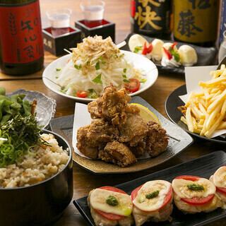 【得々コース】全7品3200円(税込)飲み放題付♪　80種類90分飲み放題付きコース