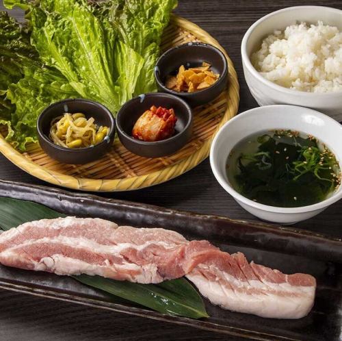 サムギョプサル定食