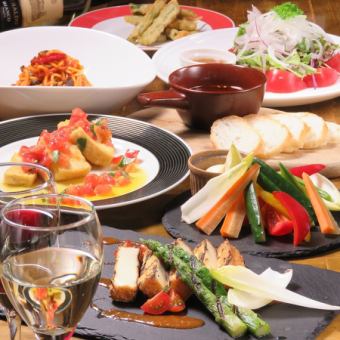 [Spring only] Ingredients-filled course: 8 dishes, 120 minutes, all-you-can-drink, 5,500 yen