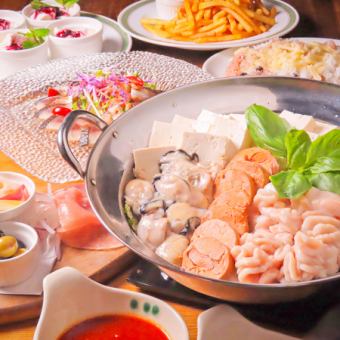 Gufi2025 火锅套餐 ☆ 精心制作的火锅套餐,包含 6 道菜和无限畅饮,售价 5,500 日元(含税)