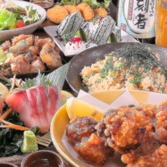 [Yokozuna Course] Sashimi, Shizuoka oden, chicken thigh teppanyaki, etc. [9 dishes in total] 90 minutes all-you-can-drink included 5,000 yen (tax included)
