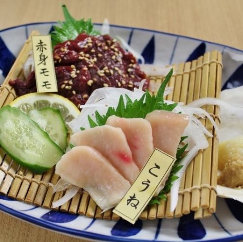 Horse sashimi/Southern tuna sashimi