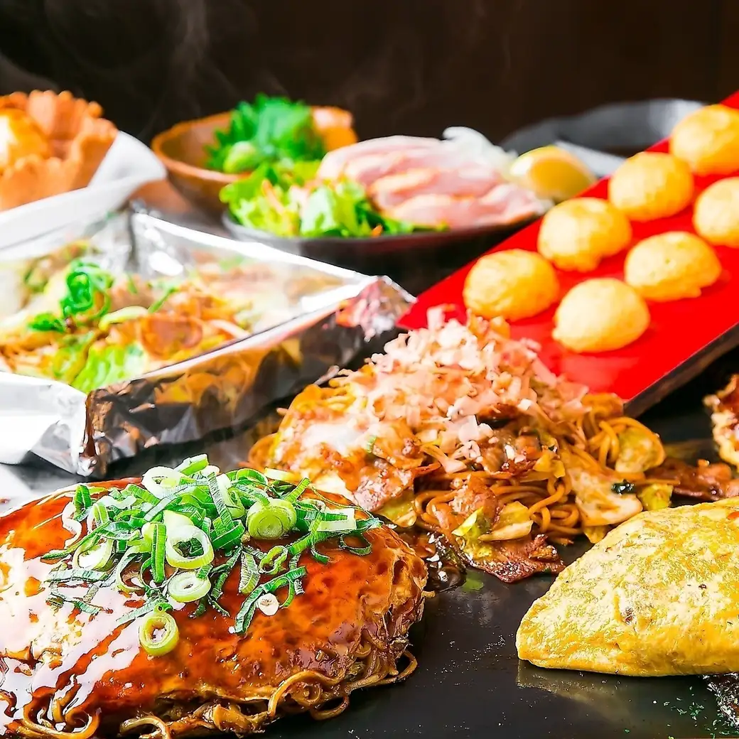 오코노미 야키라면 "우마 옆"! 음료 무제한 코스는 연회 · 마시기에도! 60 분 음료 무제한도 ◎