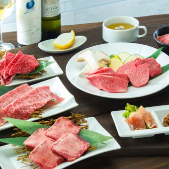 品嚐松阪牛和嚴選的日本牛！「花」HANA套餐+無限暢飲2小時11,000日元娛樂計劃