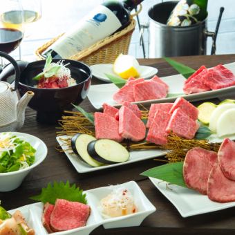 大量使用松阪牛的「極品和牛」套餐18,000日元