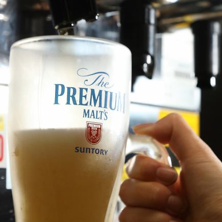 【単品飲み放題コース】生ビール付き★120分飲み放題!2500円(税込)