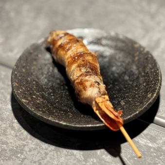 野生虾紫苏猪肉卷