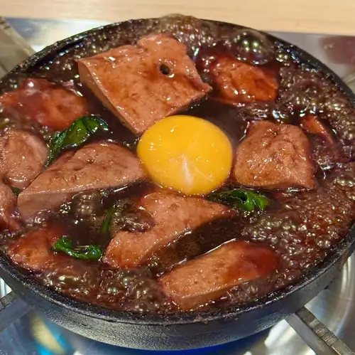 鉄板レバニラ