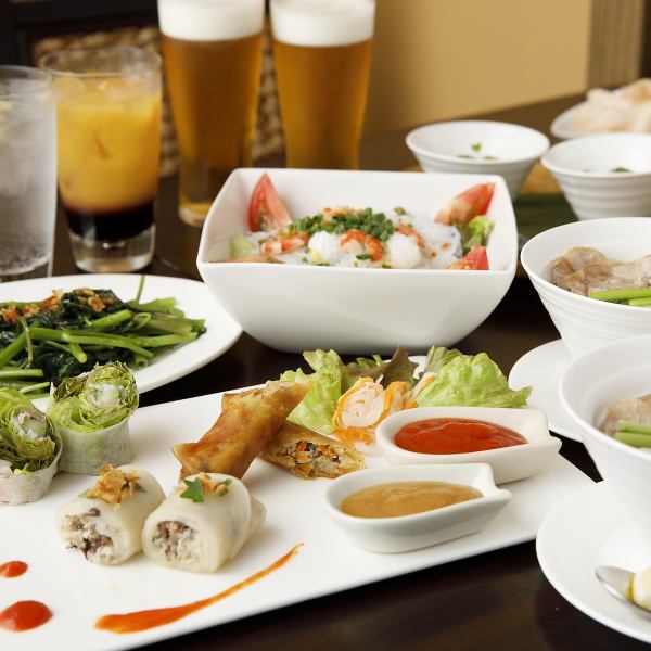 Affordable standard Vietnamese food ♪ 10 dishes + 2h all-you-can-drink ⇒ 3,300 yen course