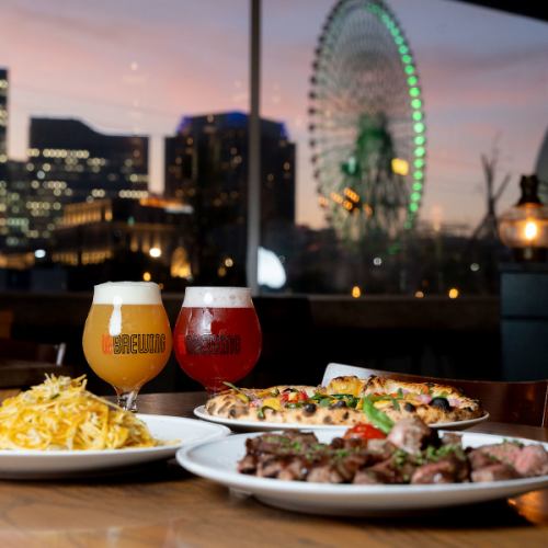 ビールに合う料理メニューが多数
