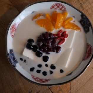 黒糖ミルクタピオカ豆花