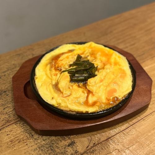 鉄板ふわとろにら玉