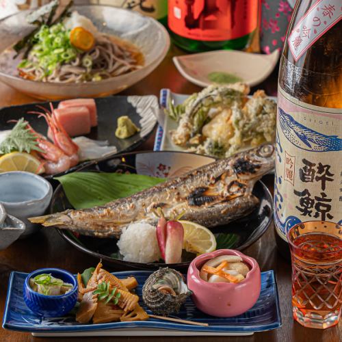 [Enjoying the Season with Homura's Specialties] All 5 items carefully selected by the owner! Omakase Course 2,970 JPY (incl. tax)