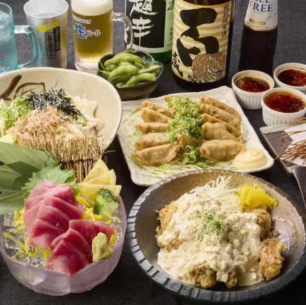 【120分飲み放題付】《新年会・歓迎会・送別会》マグロのお造りを堪能！名物コース5,000円