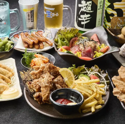 【120分飲み放題付】コスパ◎名物 揚げ餃子を堪能！ 定番コース（計10品）4,000円