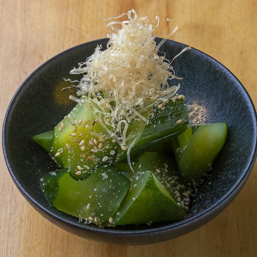 Delicious beer-marinated cucumber