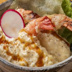 Shrimp tartar with mayonnaise (3 pieces)