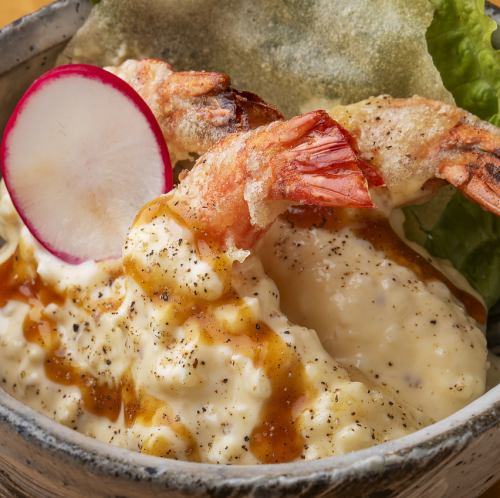 Shrimp tartar with mayonnaise (3 pieces)