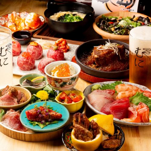 【新登場！】『肉手毬寿司を堪能できる！2H飲み放題付き酒場コース』3980円⇒3480円