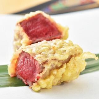 《番組放送感謝コース》和牛ヒレ天ぷらや肉寿司当店など人気商品を集めた全8品！120分飲み放題付