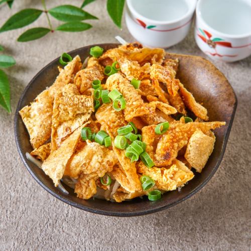 地鶏の皮がりがり焼きポン酢和え