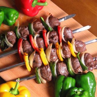 [Great value all-you-can-eat lunch plan] 15 types of churrasco, all-you-can-eat for 2 hours, 3,300 yen, open at 11:00 on weekends!