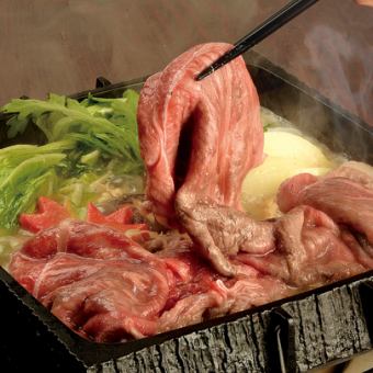 Specially selected Japanese black beef Amazake and miso Sukiyaki Wagyu lean meat