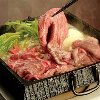 [90 minutes premium all-you-can-drink included] Specially selected Japanese black beef sukiyaki