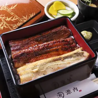 白焼とタレ焼きの鰻重 竹