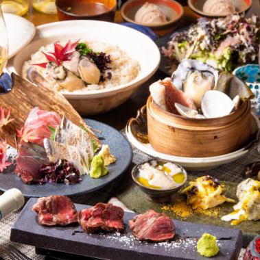 [2.5-hour all-you-can-drink included] A hearty meat feast! 6-course meat platter including steak and grilled dishes ★ 6600 yen (tax included)