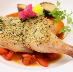 若鳥の香草パン粉焼き