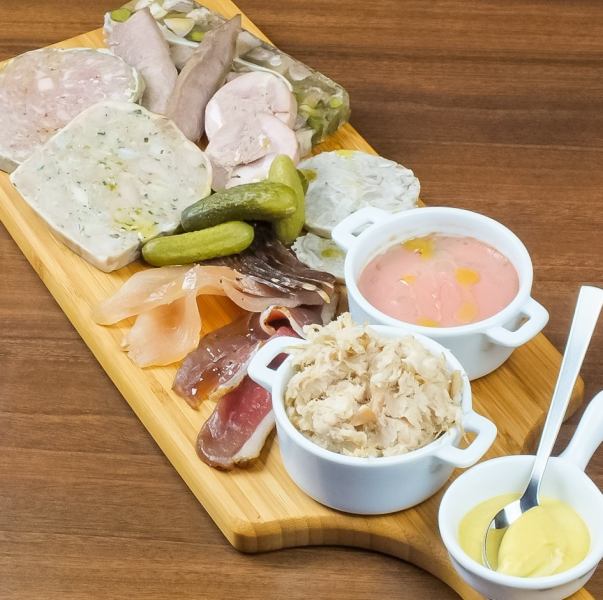 Assorted homemade charcuterie