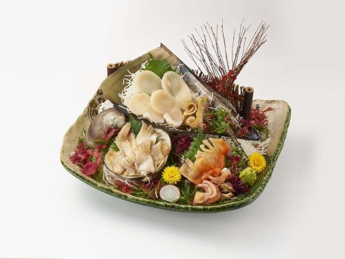 Assortment of 3 kinds of live shellfish